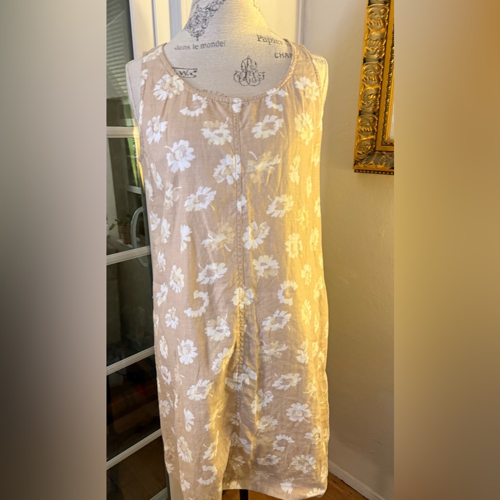 J. Jill Floral Print Linen Dress